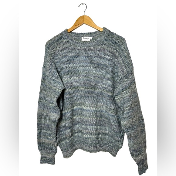 Vintage 90s Protege 100% Wool Grandpa Sweater Coogi Style | Mens Size Large - Picture 1 of 6